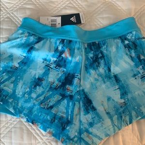 Adidas printed exercise shorts Size small